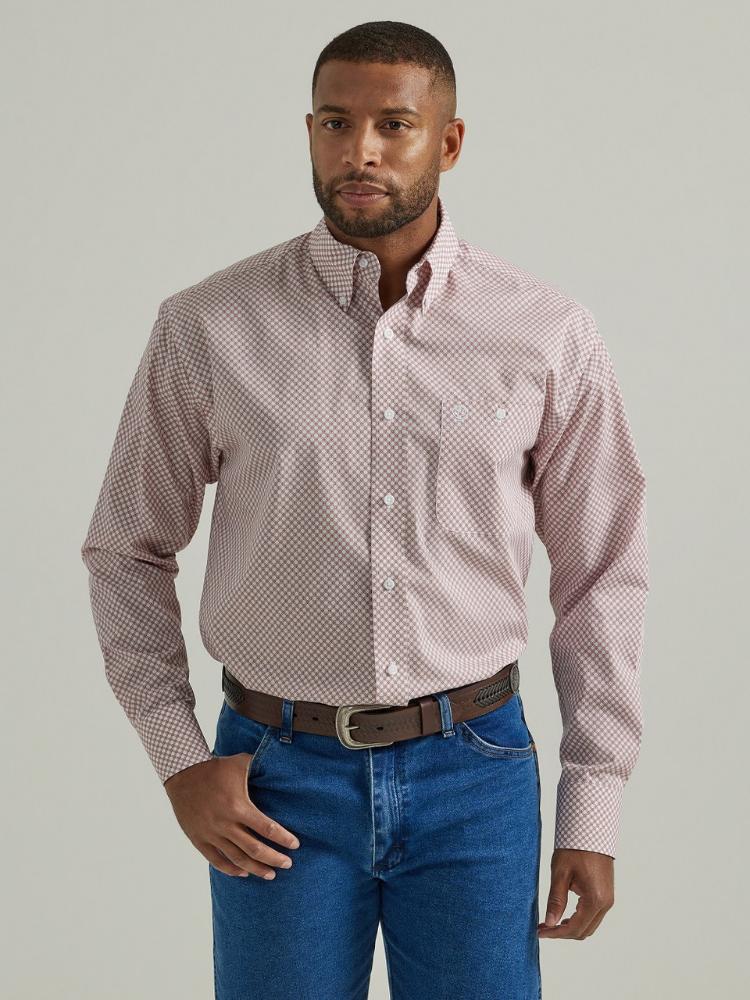 Wrangler Mens George Strait Collection One Pocket Ls Shirt 1815-112331815