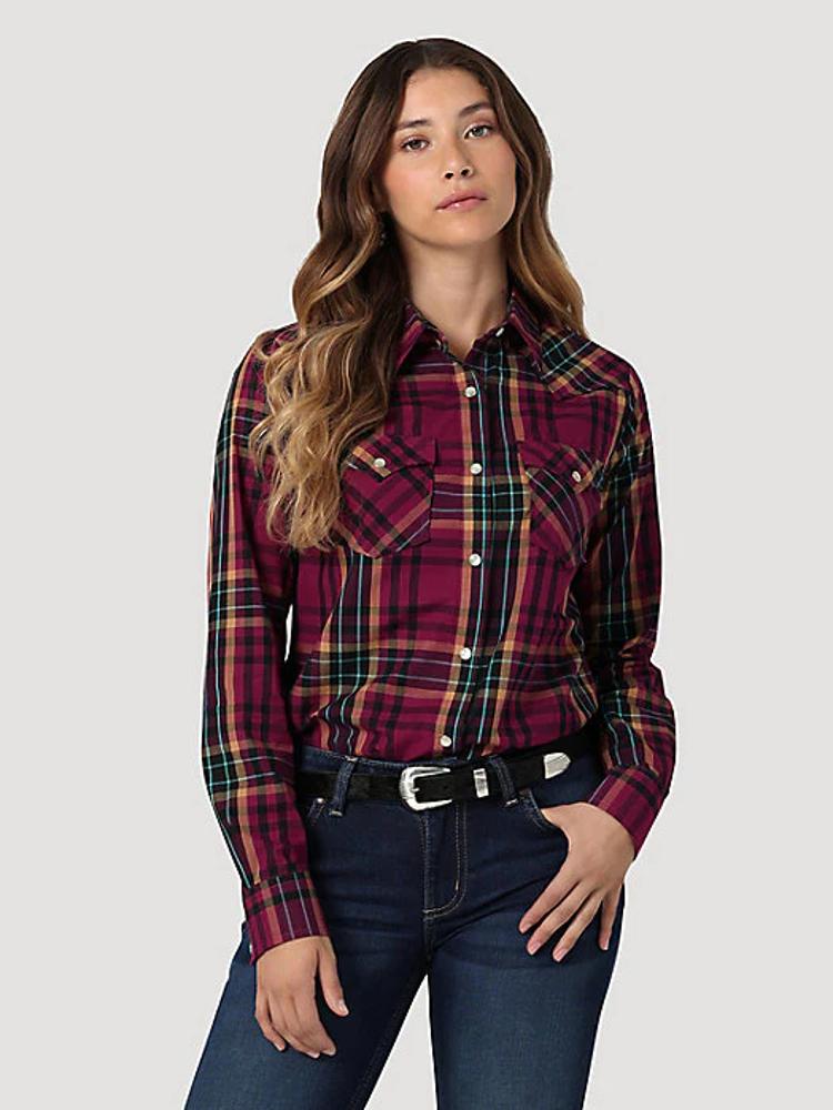 Wrangler Womens Essential Snap Shirt-112335502