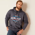 Ariat Mens Logo Tek Fleece Hoodie 6247-10046247