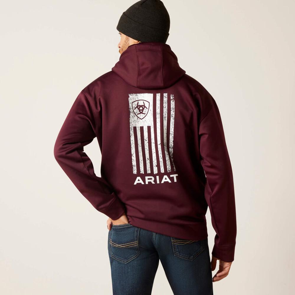 Ariat Mens Logo Tek Fleece Hoodie 6248-10046248
