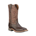 Lucchese Mens Rowdy Caiman Leather Boots - Chocolate Brown-M4559.WF