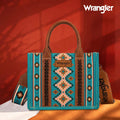 Montana West Wrangler Small Canvas Tote/Crossbody-WG2203-8120SDRKTURQ