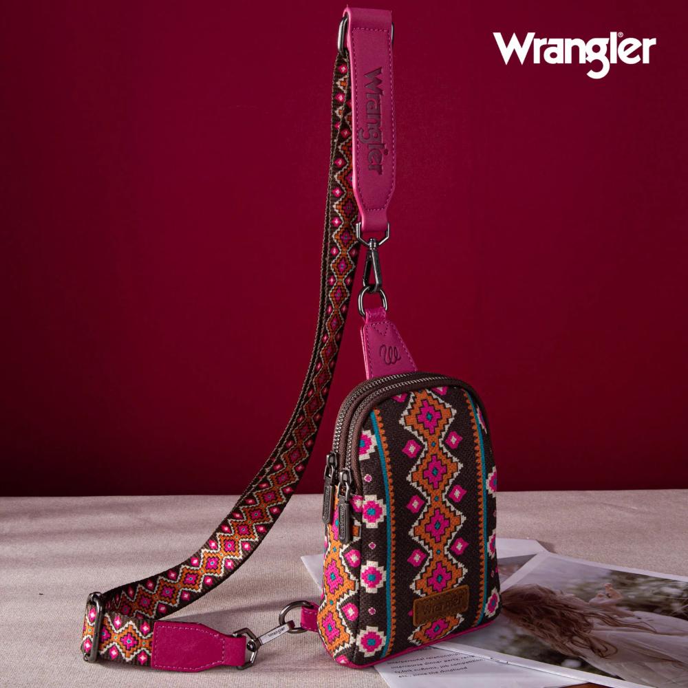 Montana West Wrangler Aztec Crossbody Sling-WG2205-210HPK