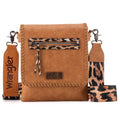 Montana West Wrangler Whipstitch Crossbody-WG72-9360BRN
