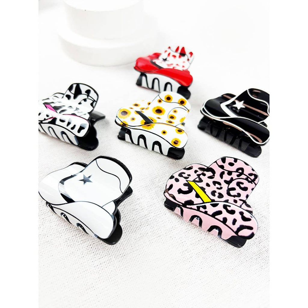 Love And Repeat Mini Cowboy Hat Hair Claw Clip LRPCJC-11533M - view 4