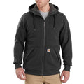 Carhartt Mens Rockland Rain Defender Sherpa-Lined Full-Zip Sweatshirt-103308-026