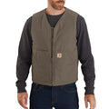 Carhartt Mens Relaxed Fit Insulated Work Vest - Brown-104394DWD