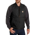 Carhartt Mens Rib Collar Insulated Work Vest - Black-104395BLK
