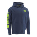 Caterpillar Mens Blue Hi Vis Trademark Banner Hooded Sweatshirt-1910709-12966