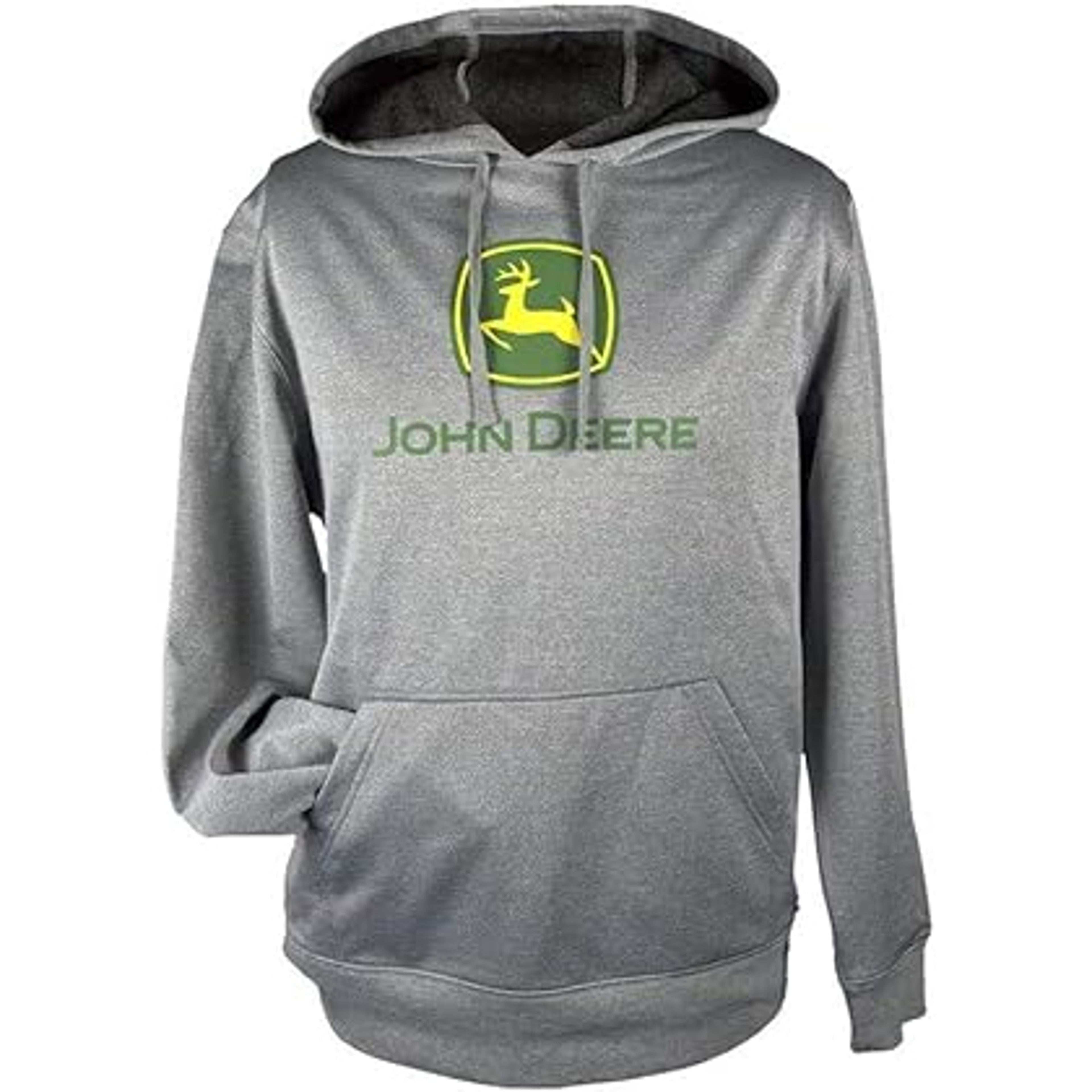 John Deere Mens Logo Pullover Hoodie-JM7A-02X2-JDR-D0W