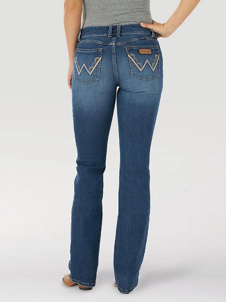 Wrangler Womens Mae Mid Rise Navy-112317170