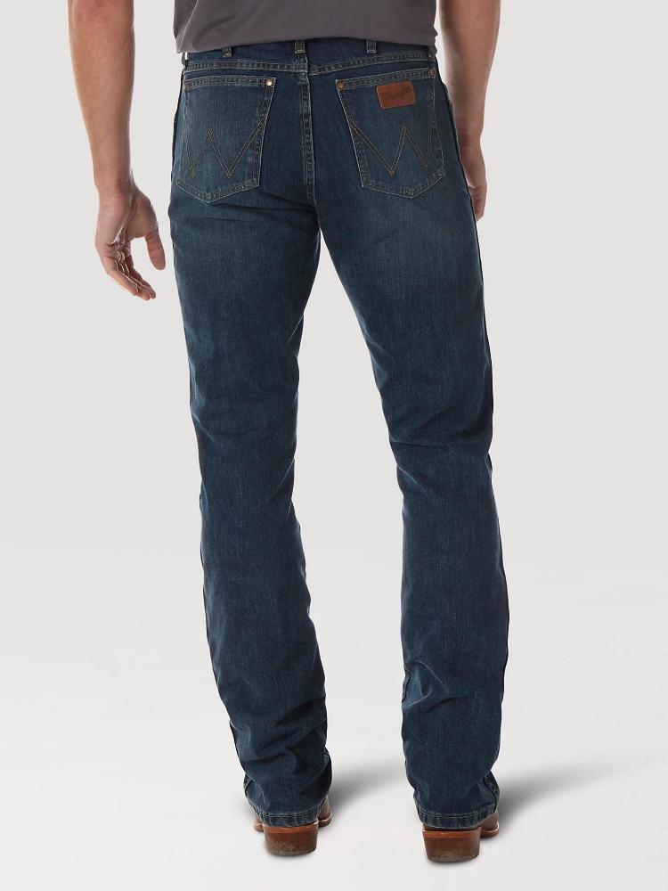 Wrangler Mens Retro Slim Fit Jean Blue Denim-77MWZRW