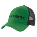 Carhartt Mens AH1195 Canvas Mesh Back Logo Graphic Cap Holly Green-101195-GD8