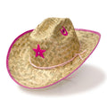 Western Express Inc Kids Straw W/Star Pnk-JJ-5PNK