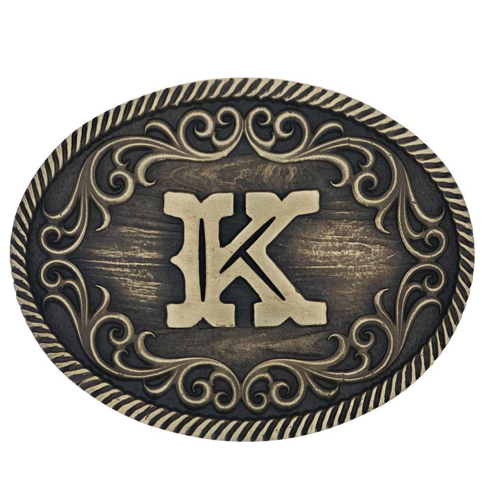 Montana Silversmiths Filigree Initial K Buckle-A915K
