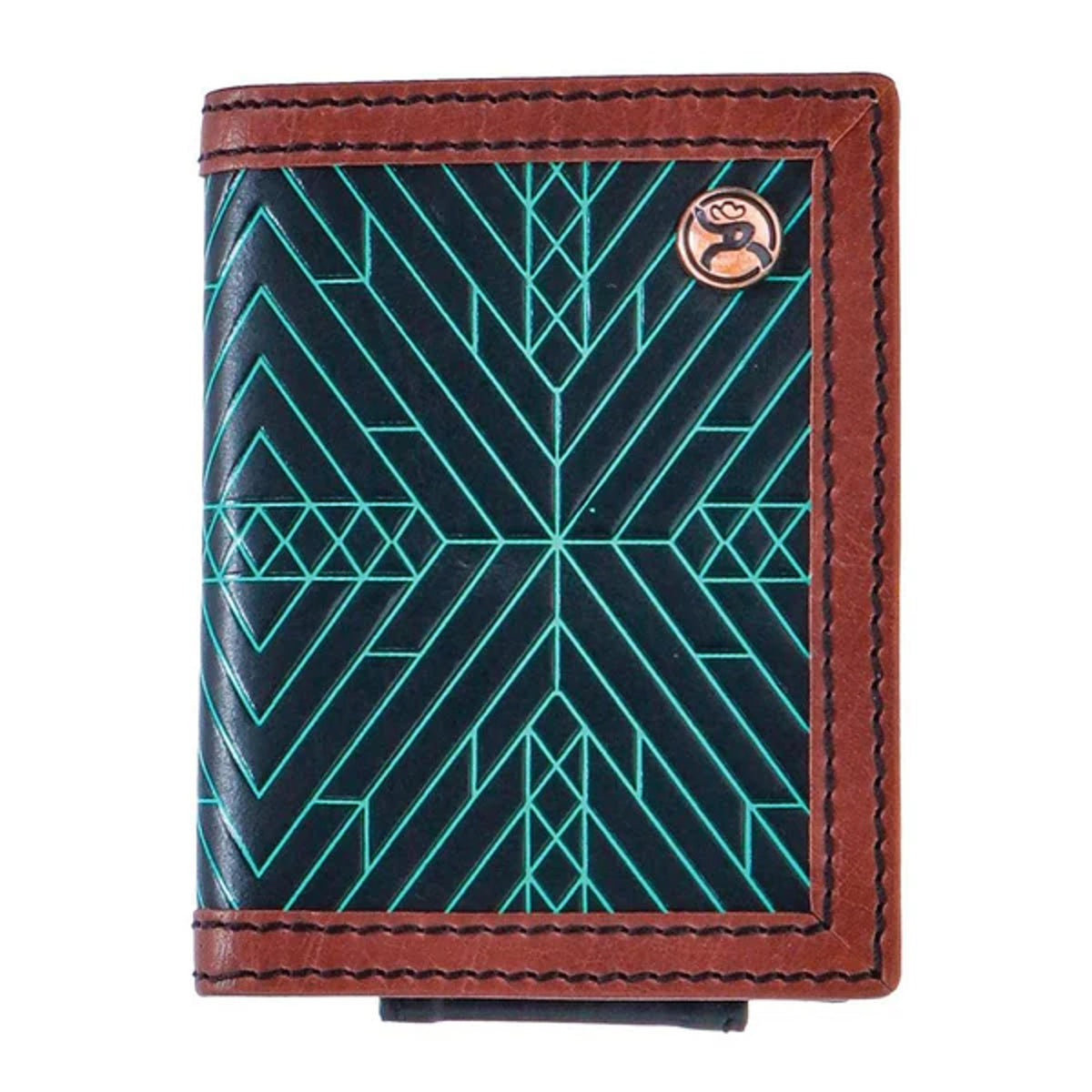 Hooey Bifold Neon Moon Turq-RFW002-BKBR
