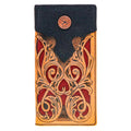 Hooey Rodeo Ryder Hand Tooled Red-RW003-TNRD