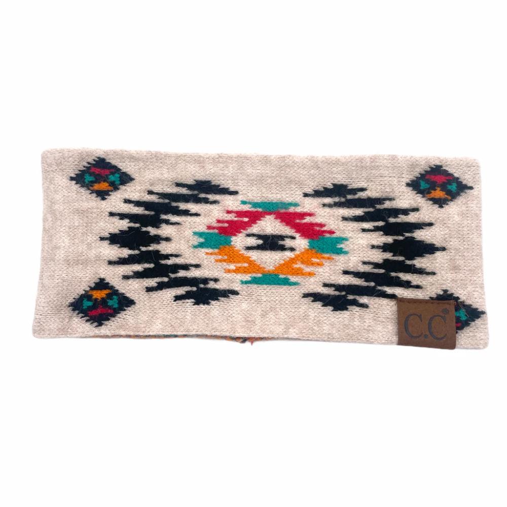Girlie Girl Originals Cc Aztec Headwrap - Beige-HW3001-BEI