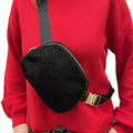 Girlie Girl Originals Sh1401 Sherpa Belt Bag Black-SH1401-BLK