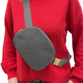 Girlie Girl Sherpa Belt Bag dark grey-SH1401-DGRY