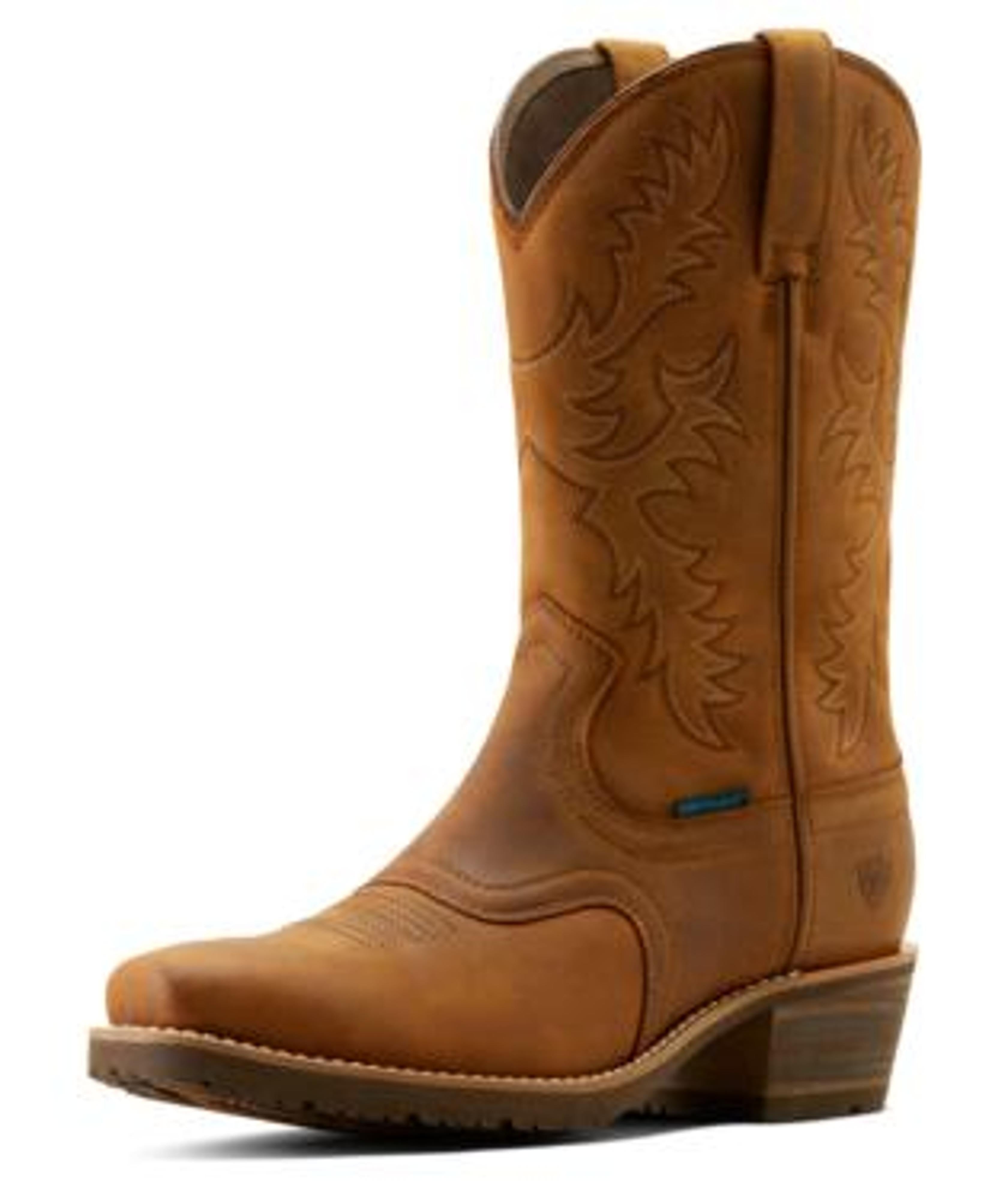 Ariat Mens Hybrid Roughstock Square Toe Waterproof Cowboy Boot-10053577