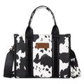 Montana West Cow Print Con/Carry Tote-WG133-8120SBK