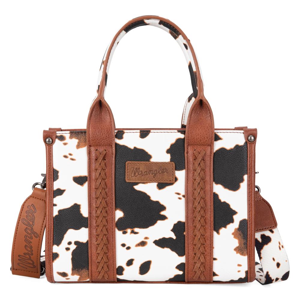 Montana West Cow Print Con/Carry Tote-WG133-8120SBR