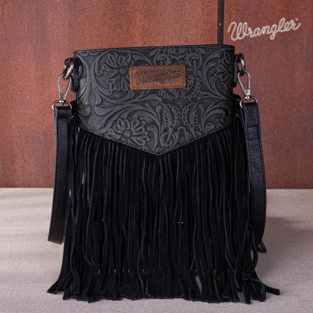 Montana West Floral Emb Fringe Crossbody-WG63-G8360ABLA
