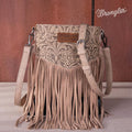 Montana West Floral Emb Fringe Crossbody-WG63-G8360AKHA
