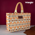 Montana West Womens Wrangler Dual Sided Print Tote-WG284-8119AYEL