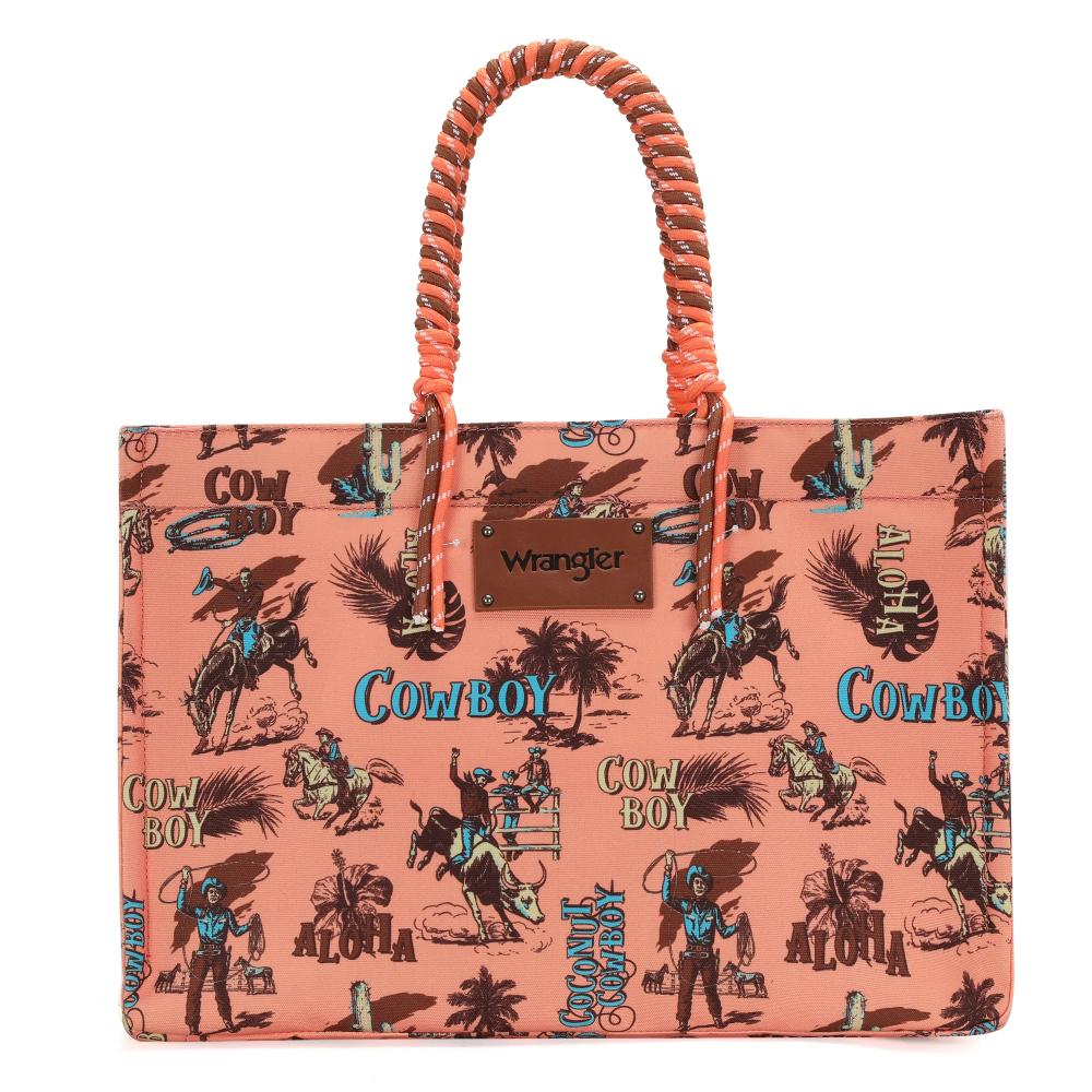 Montana West Dual Sided Print Wide Tote-WG284-8119DORG