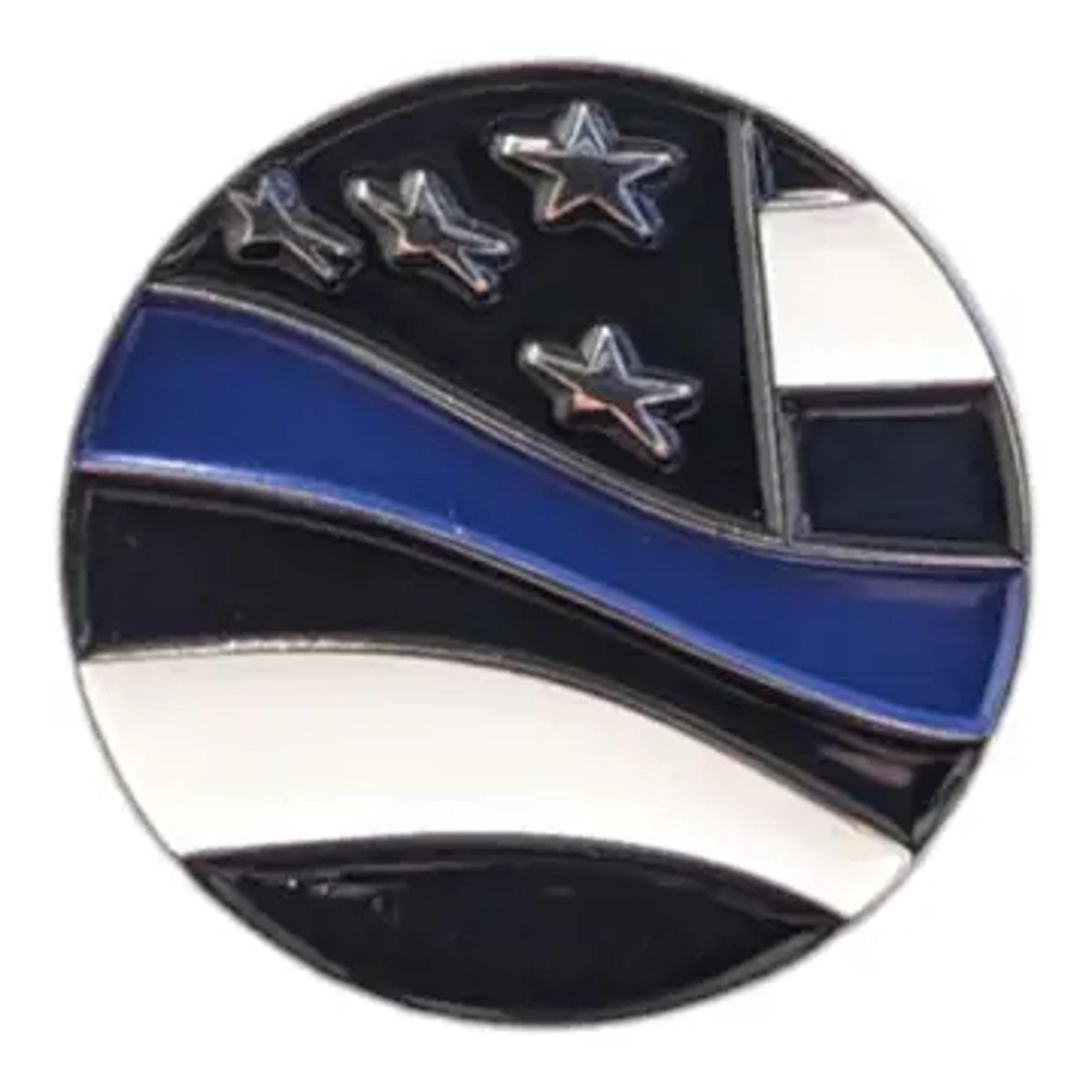 American Hat Maker Flag With Blue Line Hat Magnetic-810031-BLU