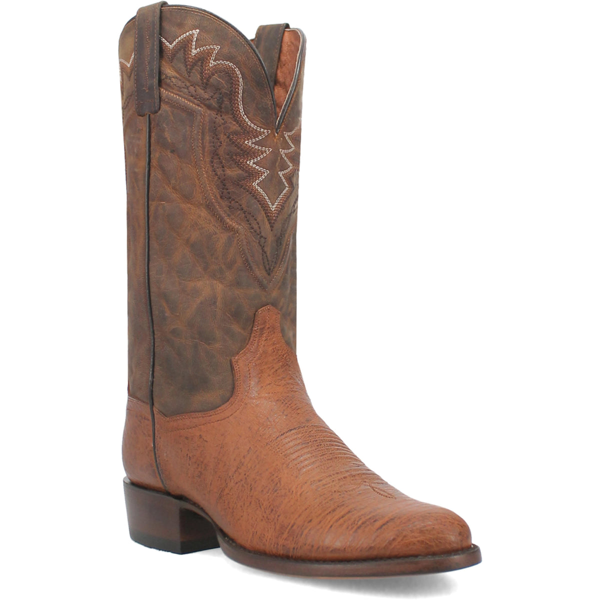 Dan Post Mens Bay Brown Apache Smooth Ostrich Western Cowboy Boot-DP3059