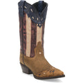 Laredo Womens Tan Stars and Stripes Western Cowgirl Boot-52165