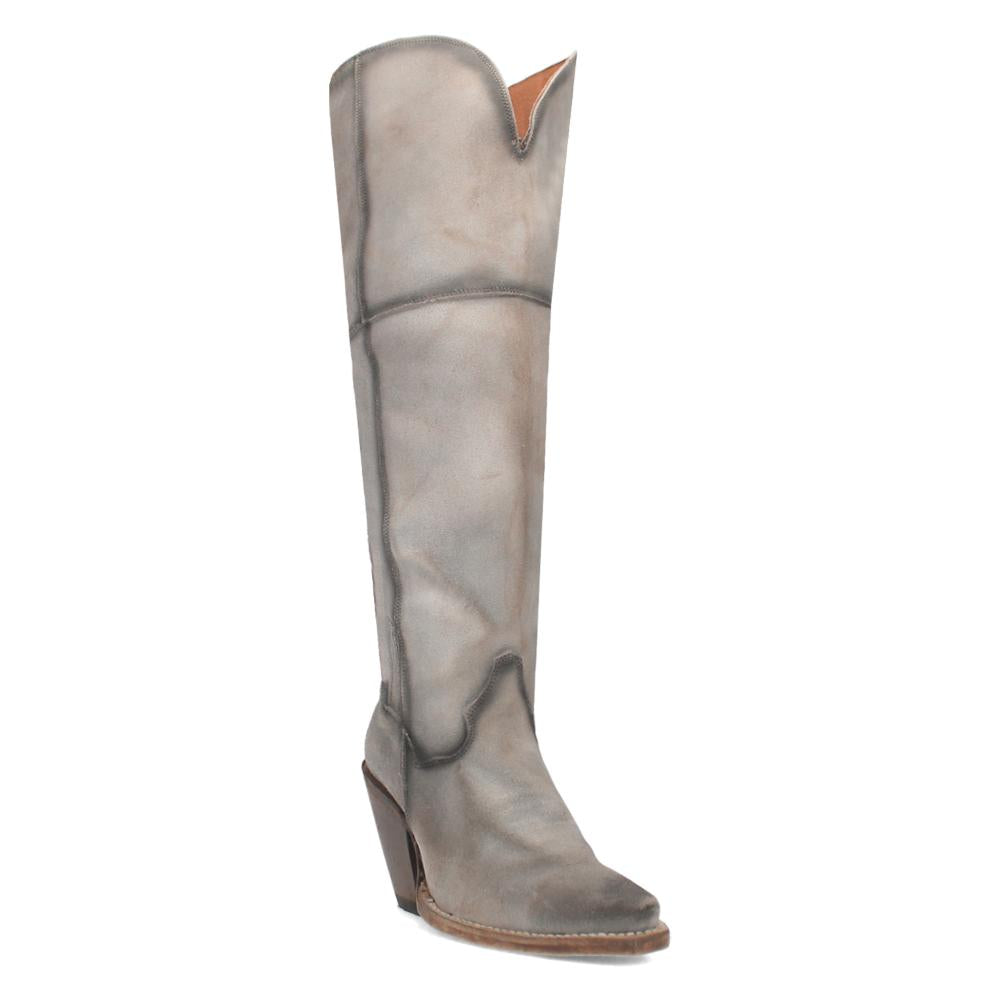 Dan Post Womens Grey with Zip Bad Romance Western Cowgirl Boot-DP4367