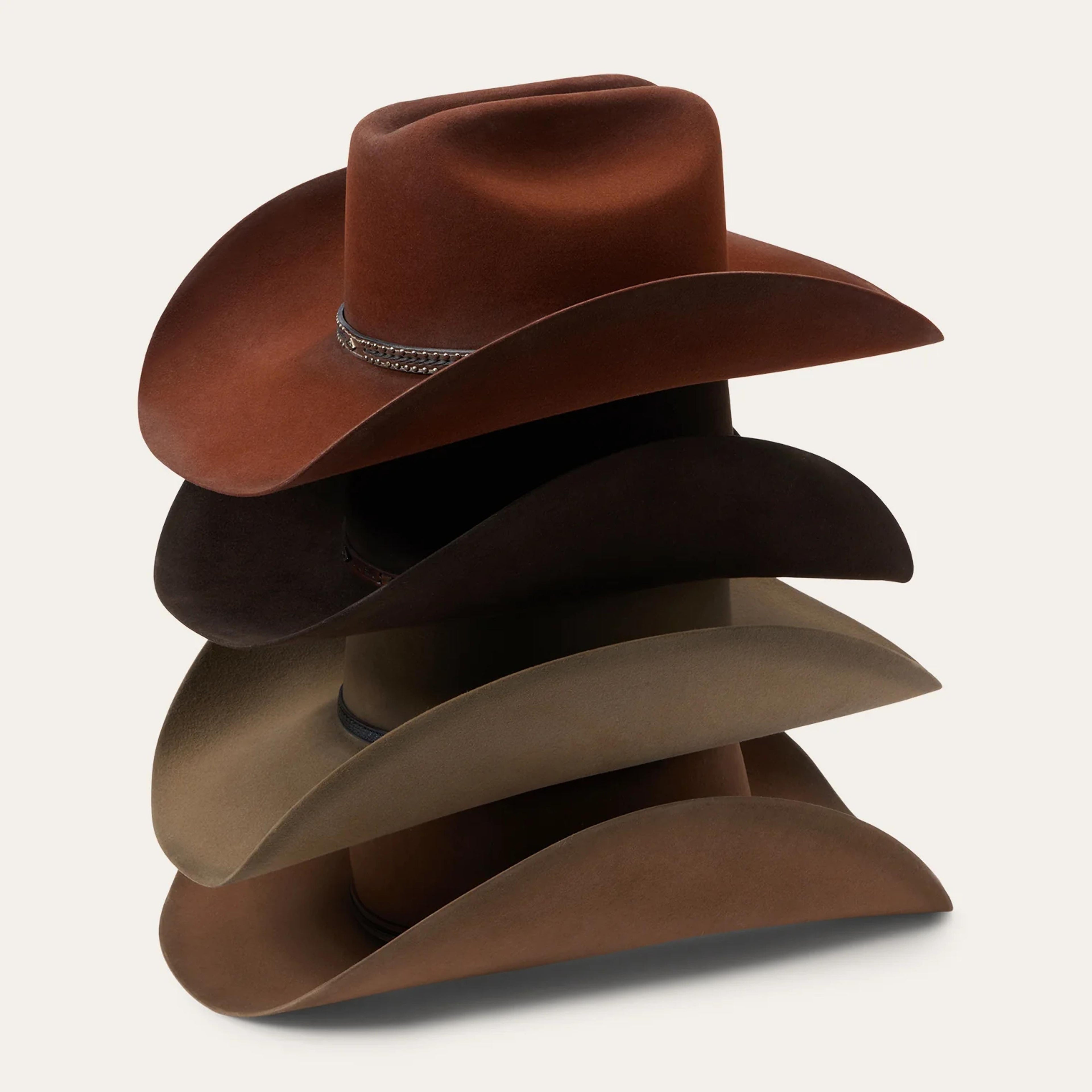 Stetson Boss of the Plains 6X Fur Felt Cowboy Hat Brown-BOSSOFTHEPLAINS