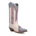 Laredo Womens Off White with Stripes Western Cowgirl Boot-54269