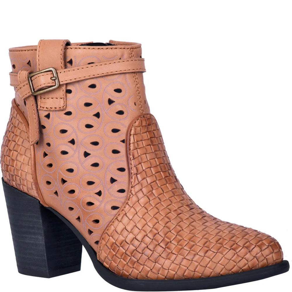 Dingo Womens Be Famous Tan Western Cowgirl Boot-DI125T