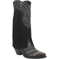 Dingo Womens Gypsy Black Metallic Western Cowgirl Boot-DI737-BLAM