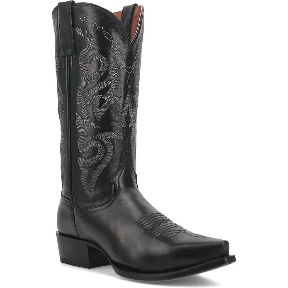 Dan Post Mens Milwaukee Western Cowboy Boot Black-DP2140