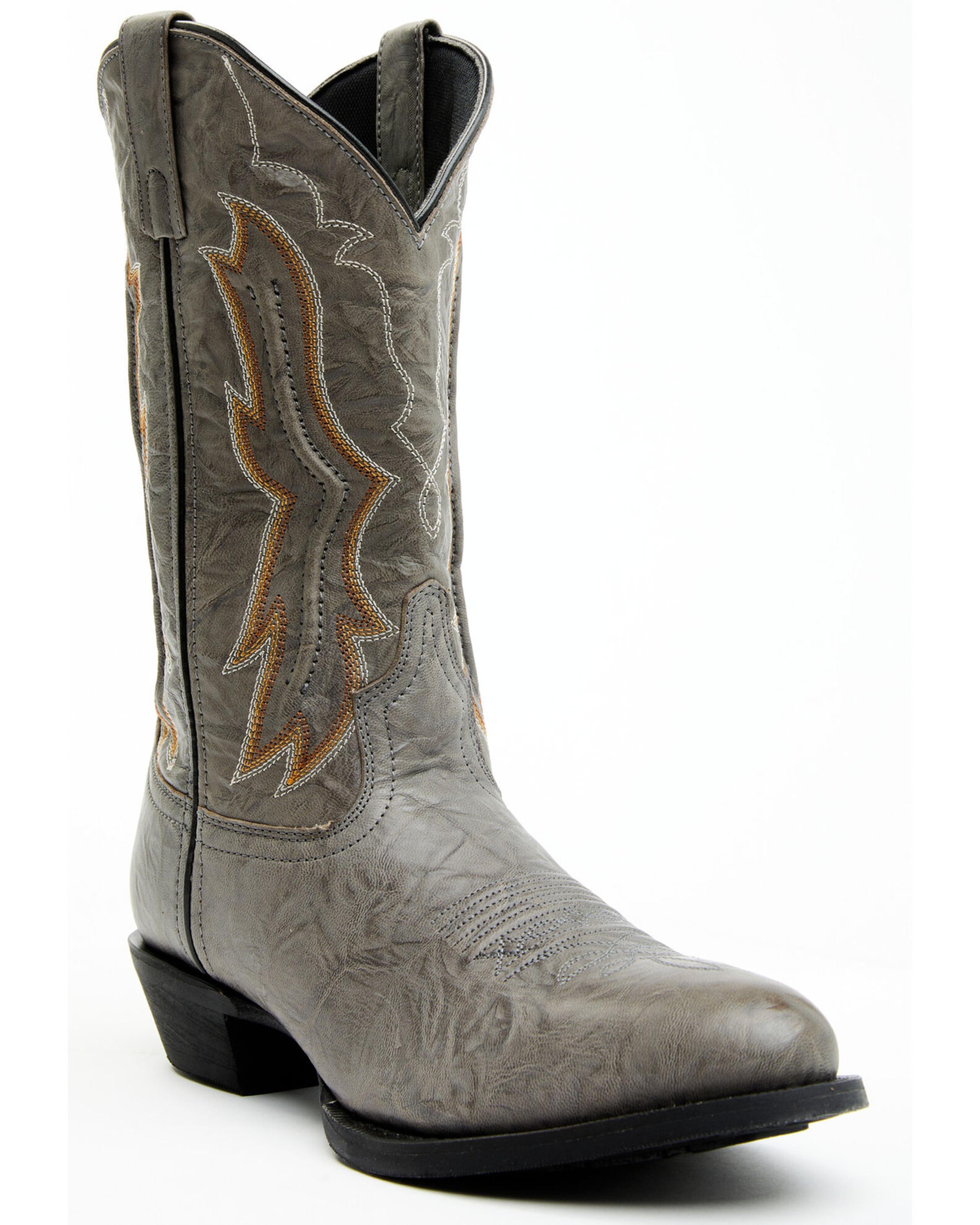 Laredo Mens Grey with Aircord Western Cowboy Boot-68495
