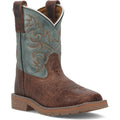 Dan Post Kids Lil Bisbee Bro/blue Western Cowboy Boot-DPC3918