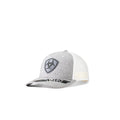 M and F Western Ariat Youth Semi Curved Bill Ariat Logo Gy - Kids