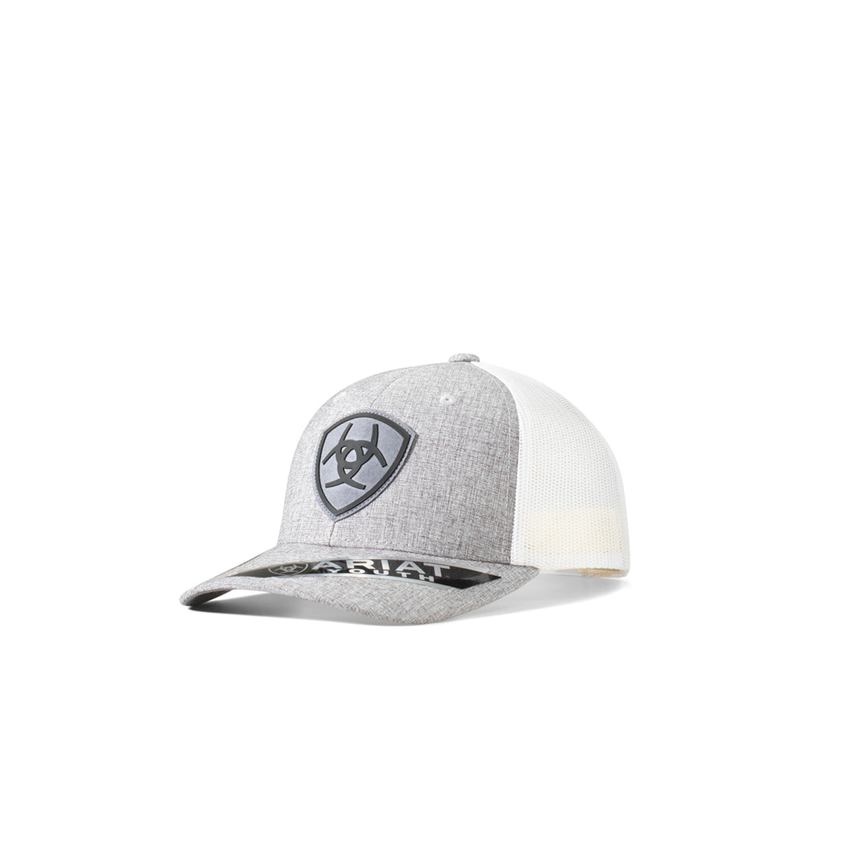 M and F Western Ariat Youth Semi Curved Bill Ariat Logo Gy - Kids