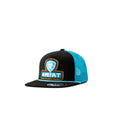M and F Western Ariat Flexfit 110 Roughout Braid Cap Black Turquoise -