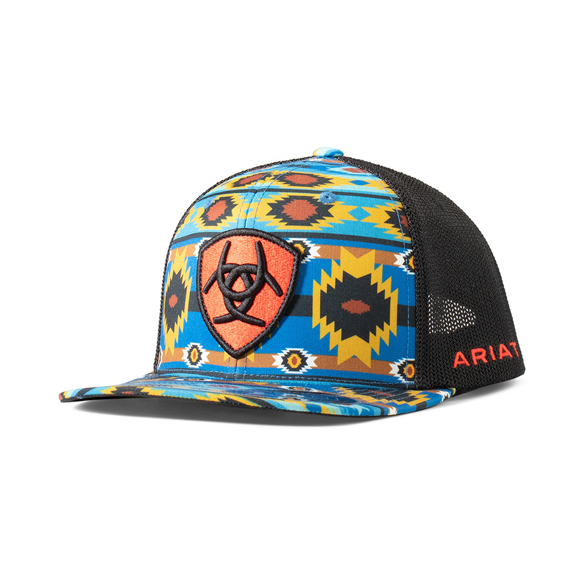M and F Western Ariat Flexfit 110 Southwest Shield Patch Mc - Mens