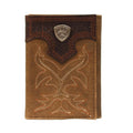 M and F Western Ariat Premium Brand Mens Trifold Wallet - Mens