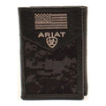 M&F Western Ariat Trifold Blk Camo Flag