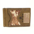 M&F Western Ariat Moneyclip Tan Camo Flag