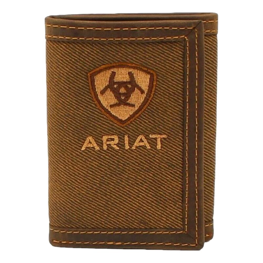 M&F Western Ariat Trifold Cotton Lthr Logo